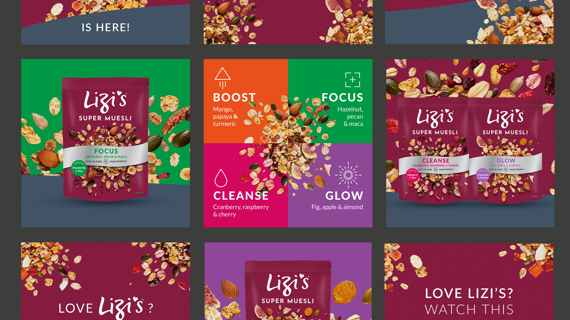 Lizi's - Super Muesli Social Media