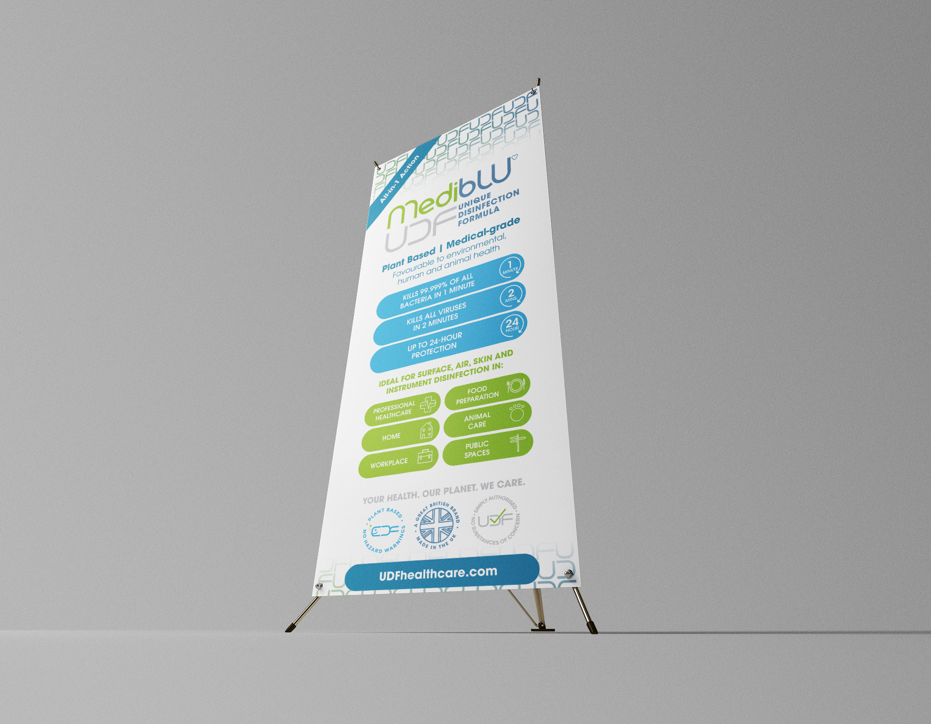 UDF Healthcare - MediBLU Pullup Banner