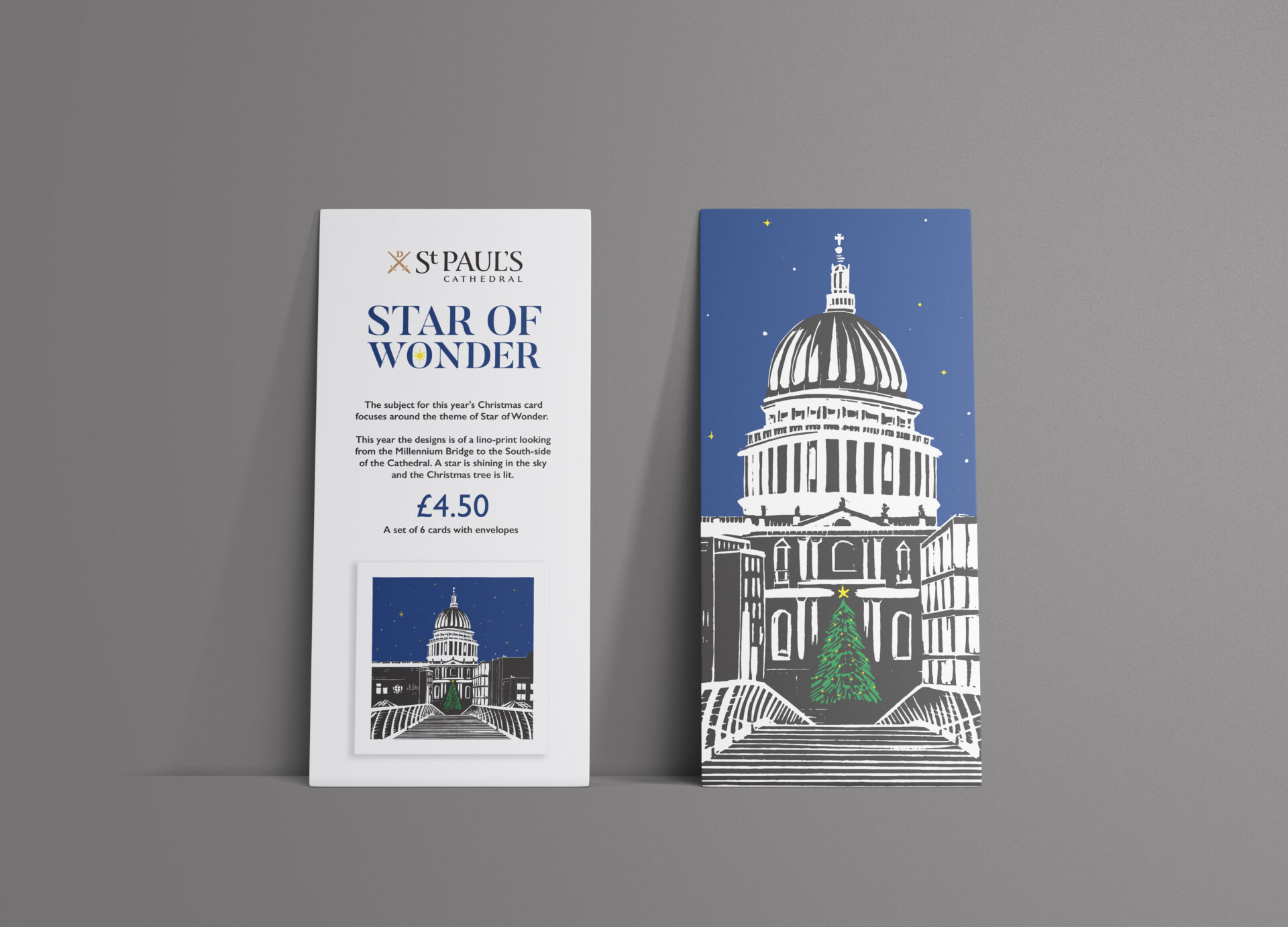 St Paul's Cathedral - Christmas Card Point of sale