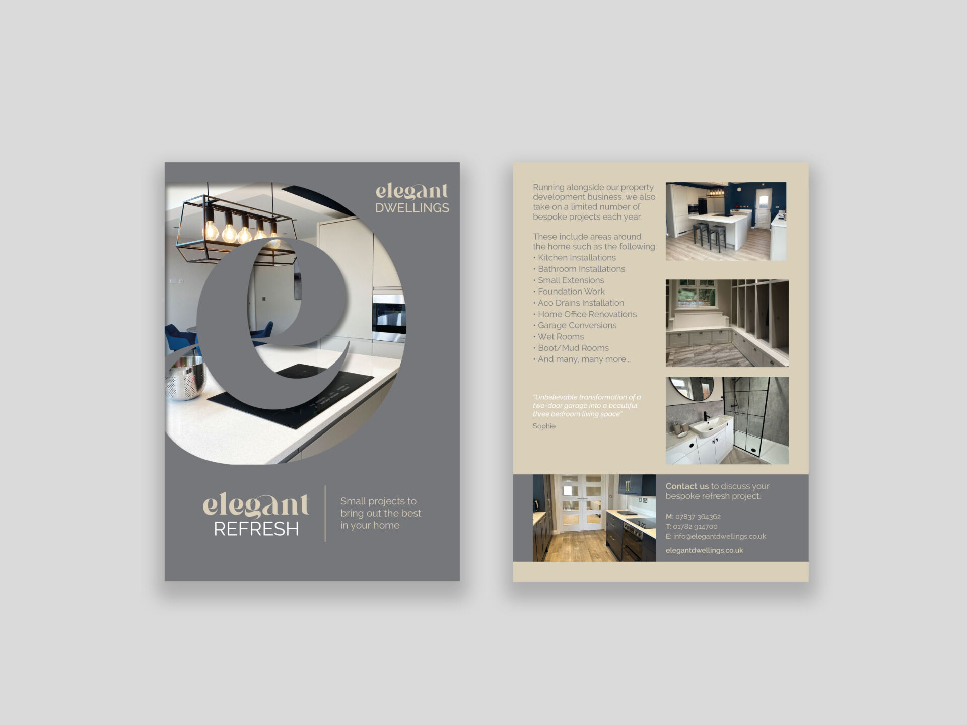 Elegant Dwellings - Literature refresh leaflet 2