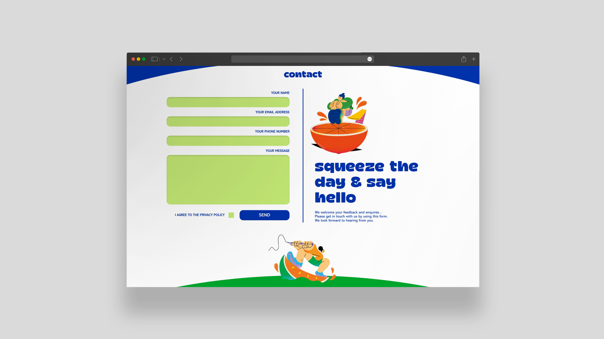 Jaffa - Website - Contact Page