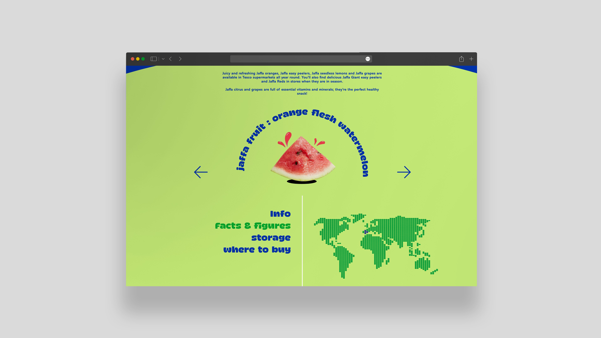 Jaffa - Website - Products Page