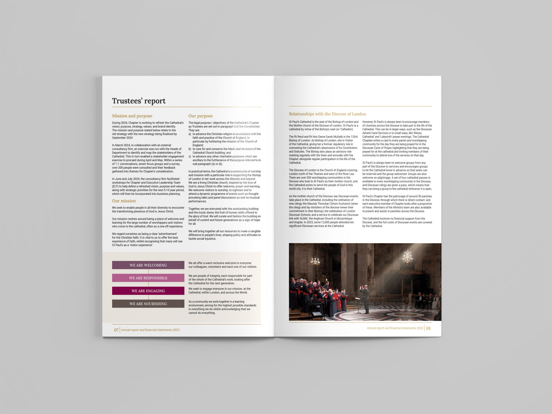 St Pauls Cathedral - Annual Report 2023 - Spread 2